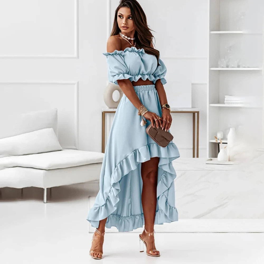 2024-Off-Shoulder-Two-Piece-Set-Women-Summer-Ruffle-Backless-Outfits-Puff-Sleeve-Strapless-Beach-Party-22