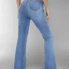 New-women-s-hot-jeans-slimming-European-and-American-style-casual-versatile-high-waist-washed-Denim-2